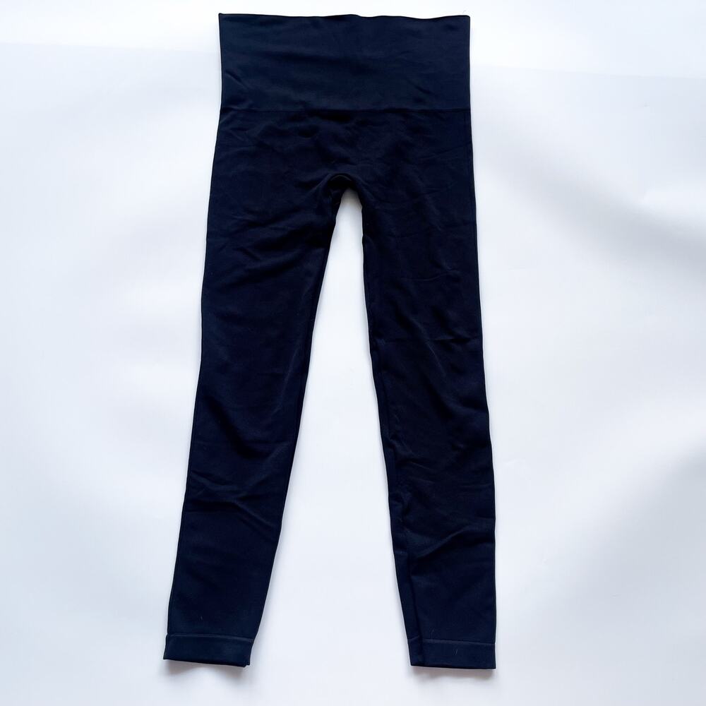 Women's Spanx Black Thick Cropped Leggings Size Large